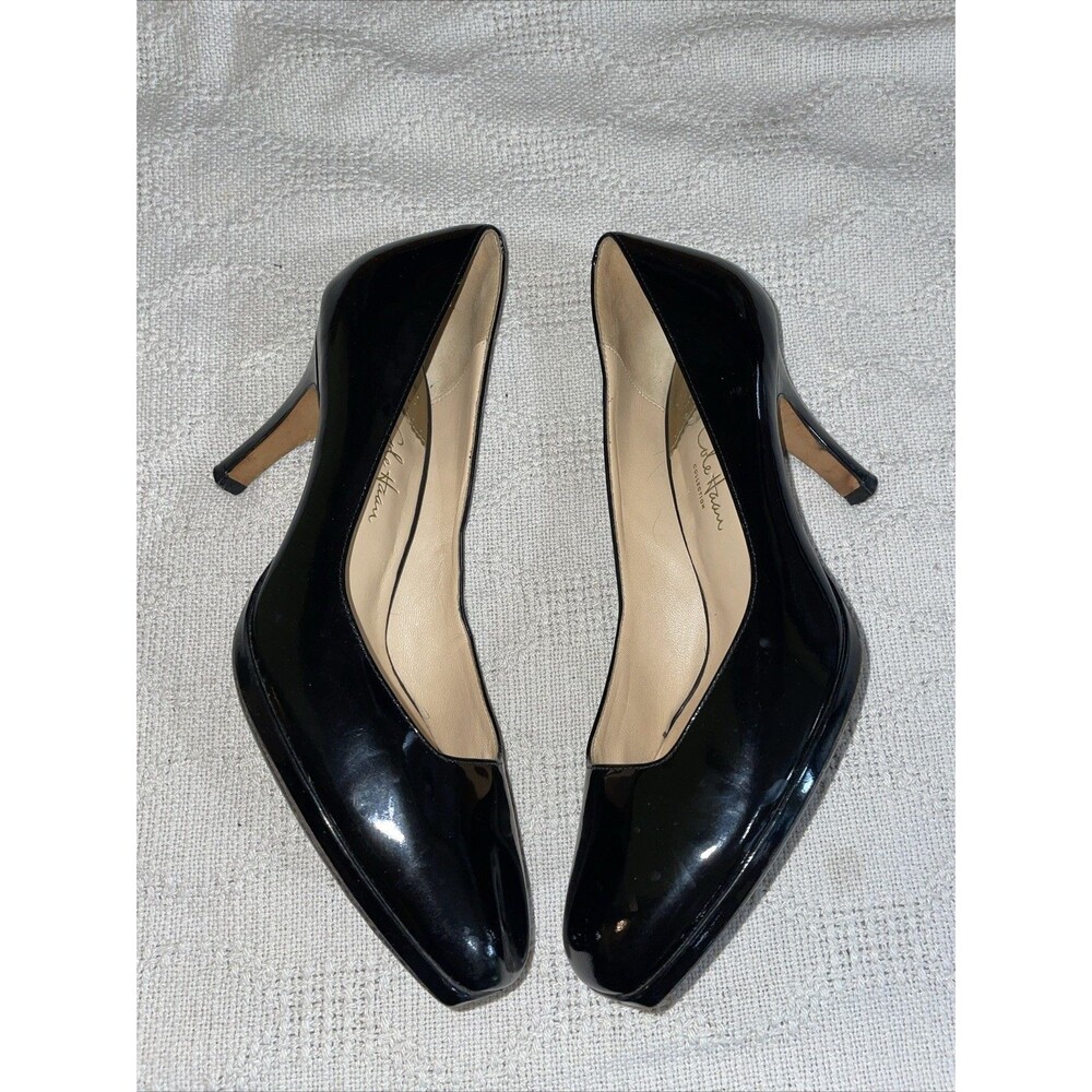 Cole Haan Women’s Dress Pumps Size 9 B Black Patent Leather Business Formal City